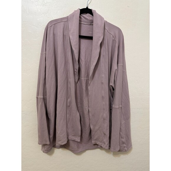 Lululemon Woman's Back in action wrap cardigan Size 2X Yoga Athleisure Boho Cozy - Picture 1 of 12